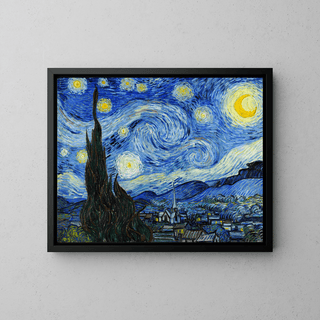 Reproduction du tableau de Van Gogh de La Nuit étoilée