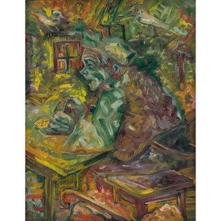 À la Table - Arnold Peter Weisz-Kubínčan | Reproduction Tableau Décoration murale affiche copie