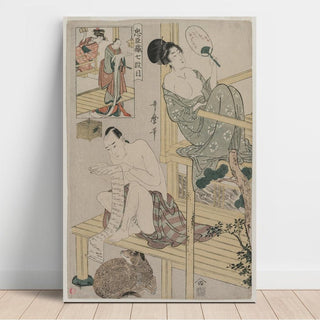 Acte VII de la série Le Trésor des loyaux vassaux - Kitagawa Utamaro | Reproduction Tableau Décoration murale affiche copie