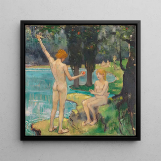 Adam et Eve Paradis - Ludwig von Hofmann