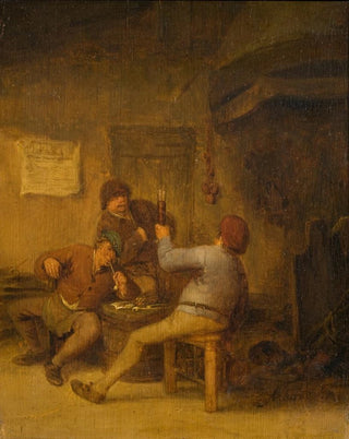 Adriaen van Ostade - Peasants Drinking and Smoking.webp