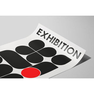 Affiche Bauhaus Noir et Rouge - Design 1923