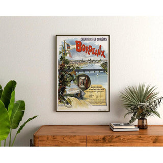 Affiche Bordeaux par les Chemins de Fer d'Orléans | Vintage