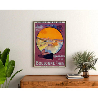 Affiche Boulogne sur Mer Vintage