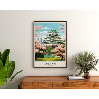Affiche Osaka Japon Vintage