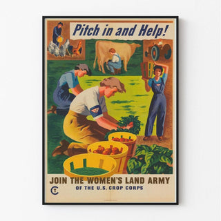 Affiche Seconde Guerre Mondiale - Pitch in and Help!