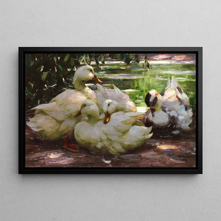 Alexander Koester - Enten am Ufer.webp