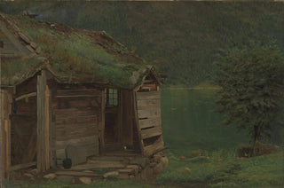 Amaldus Nielsen - Farmhouse at Balestrand.webp
