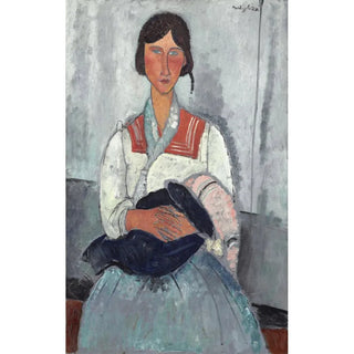 Amedeo Modigliani - Gypsy Woman with Baby.webp
