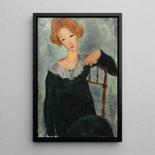Amedeo Modigliani - Woman with Red Hair.webp