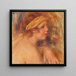André au turban jaune Fragment - Pierre-Auguste Renoir