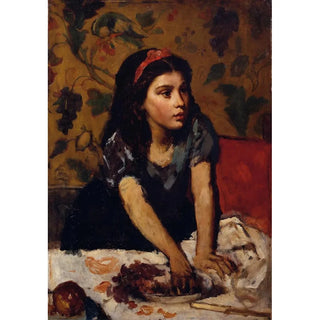 Anton Romako - Naschendes Mdchen.webp