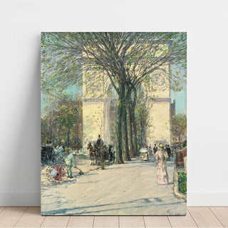 Arche de Washington, printemps - Childe Hassam | Reproduction Tableau Décoration murale affiche copie