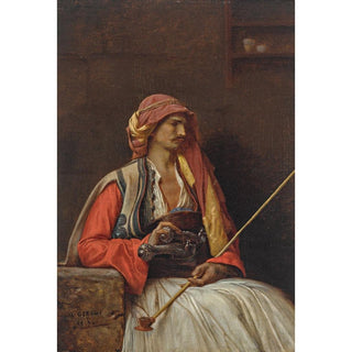 Arnaut assis - Jean-Léon Gérôme | Reproduction Tableau Décoration murale affiche copie