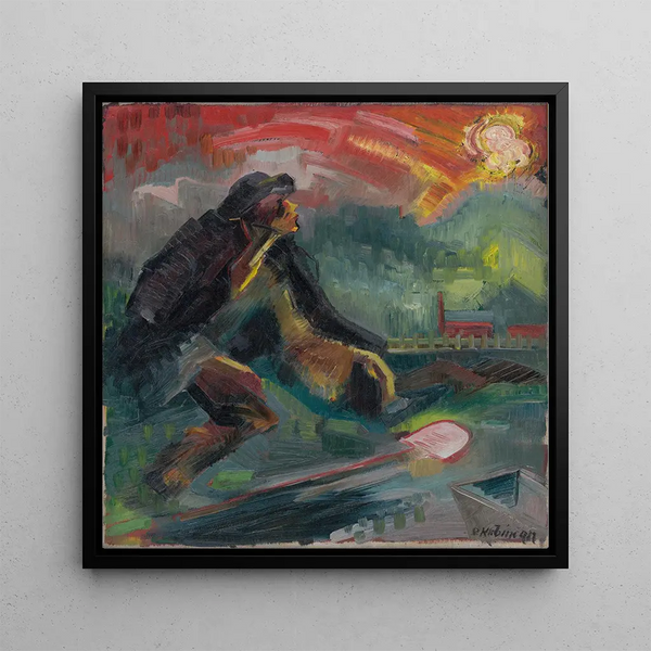 Aube - Arnold Peter Weisz-Kubnan — ingelijst kunstwerk aan de muur