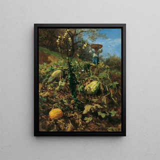 August von Pettenkofen - Der Krbisgarten.webp