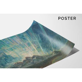 Aurores boréales, étude du nord de la Norvège #2- Anna Boberg | Reproduction Tableau Décoration murale affiche copie