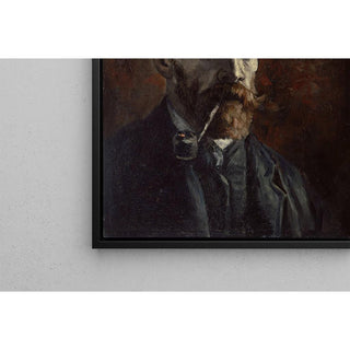 Autoportrait à la pipe - Vincent van Gogh | Reproduction Tableau Décoration murale affiche copie