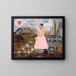 Autoportrait sur la frontière entre le Mexique et les États-Unis de Frida Kahlo | Reproduction Tableau Décoration murale affiche copie