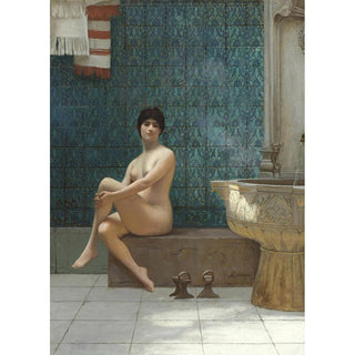 Baigneuse À La Piscine De Brousse - Jean-Léon Gérôme | Reproduction Tableau Décoration murale affiche copie