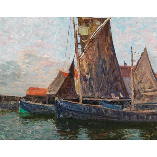Bateaux à voile - Alfred Zoff | Reproduction Tableau Décoration murale affiche copie