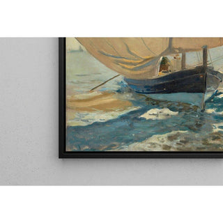Bateaux de pêche sur la plage, Valence - Joaquín Sorolla | Reproduction Tableau Décoration murale affiche copie