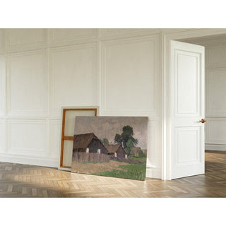 Bauernhäuser bei Klagenfurt - Alfred Zoff | Reproduction Tableau Décoration murale affiche copie