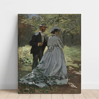 Bazille et Camille Étude pour Déjeuner sur l'Herbe - Claude Monet | Reproduction Tableau Décoration murale affiche copie