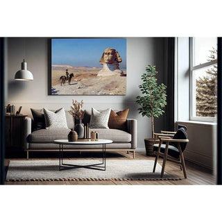 Bonaparte devant le Sphinx - Jean-Léon Gérôme | Reproduction Tableau Décoration murale affiche copie