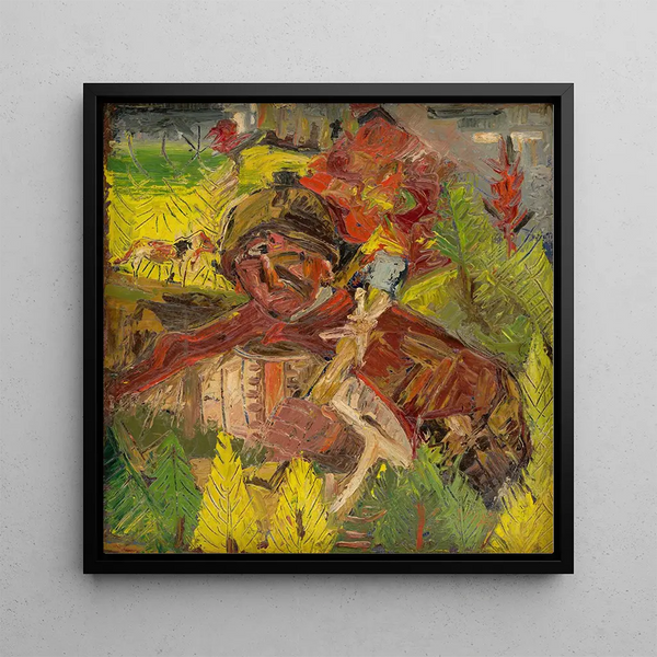 Houthakker - Arnold Peter Weisz-Kubnan — ingelijst kunstwerk aan de muur