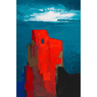 Burgruine - Karl Wiener | Reproduction Tableau Décoration murale affiche copie