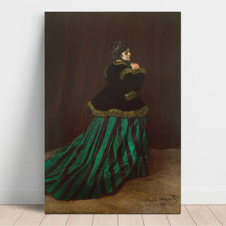 Camille La Femme à la robe verte - Claude Monet | Reproduction Tableau Décoration murale affiche copie