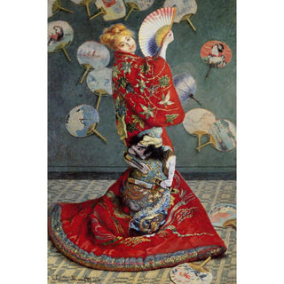 Camille Monet en costume japonais - Claude Monet | Reproduction Tableau Décoration murale affiche copie