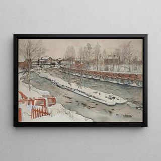 Carl Larsson - The Timber Chute Winterscene.webp