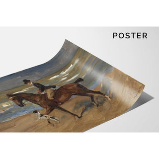 Cavalier sur la plage - Max Liebermann | Reproduction Tableau Décoration murale affiche copie