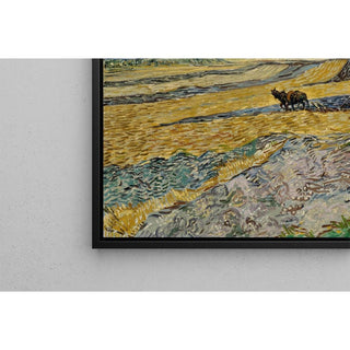Champ clos avec laboureur - Vincent van Gogh | Reproduction Tableau Décoration murale affiche copie