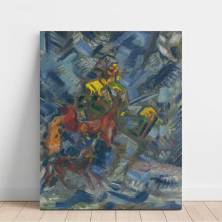 Chasseur dans une fôret bleue - Arnold Peter Weisz-Kubínčan | Reproduction Tableau Décoration murale affiche copie