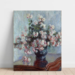 Chrysanthèmes - Claude Monet | Reproduction Tableau Décoration murale affiche copie