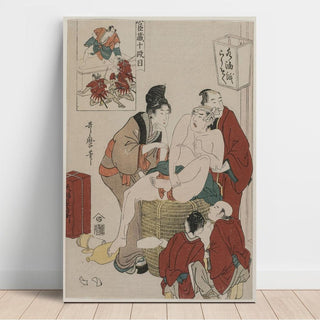 Chushingura - Acte X du Trésor de la Loyauté - Kitagawa Utamaro | Reproduction Tableau Décoration murale affiche copie