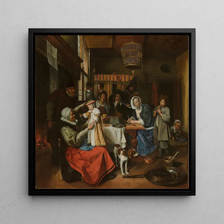 Comme les vieux chantent, les jeunes pipent - Jan Steen