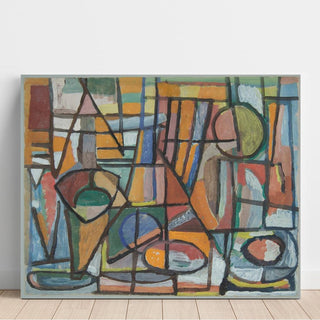 Composition abstraite II - Géométrique - Sasza Blonder | Reproduction Tableau Décoration murale affiche copie