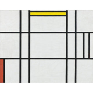 Composition en blanc, rouge et jaune - Piet Mondrian | Reproduction Tableau Décoration murale affiche copie