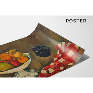 Compotier de fruits, pot et serviette - Suzanne Valadon | Reproduction Tableau Décoration murale affiche copie