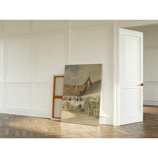 Cour à arcades de Maria Anzbach - Marie Egner | Reproduction Tableau Décoration murale affiche copie