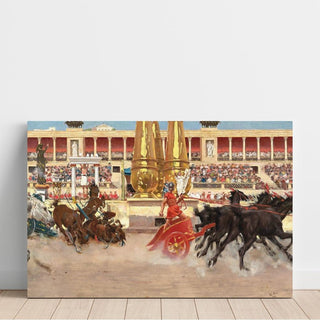 Course de chariots dans le cirque - Raffaello Sorbi | Reproduction Tableau Décoration murale affiche copie