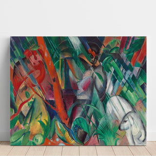 Dans la pluie - Franz Marc | Reproduction Tableau Décoration murale affiche copie