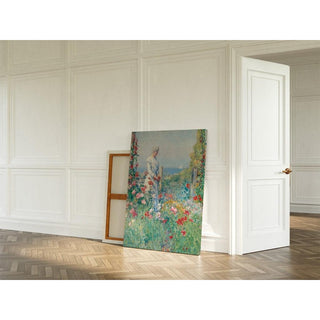 Dans le jardin Celia Thaxter dans son jardin - Childe Hassam | Reproduction Tableau Décoration murale affiche copie