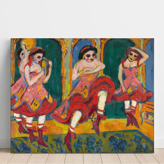 Danseurs de Czardas - Ernst Ludwig Kirchner | Reproduction Tableau Décoration murale affiche copie
