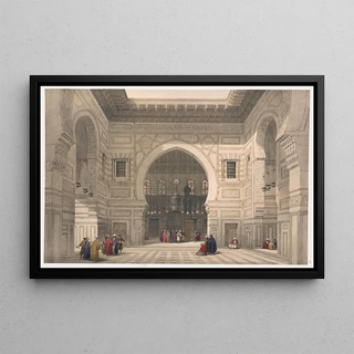 David Roberts - Interior of the mosque of the Sultan El Ghoree Masjid alGhuri.webp