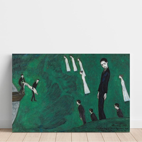 Reproductie van het schilderij Den Drunknade Flickan I - Nils Dardel